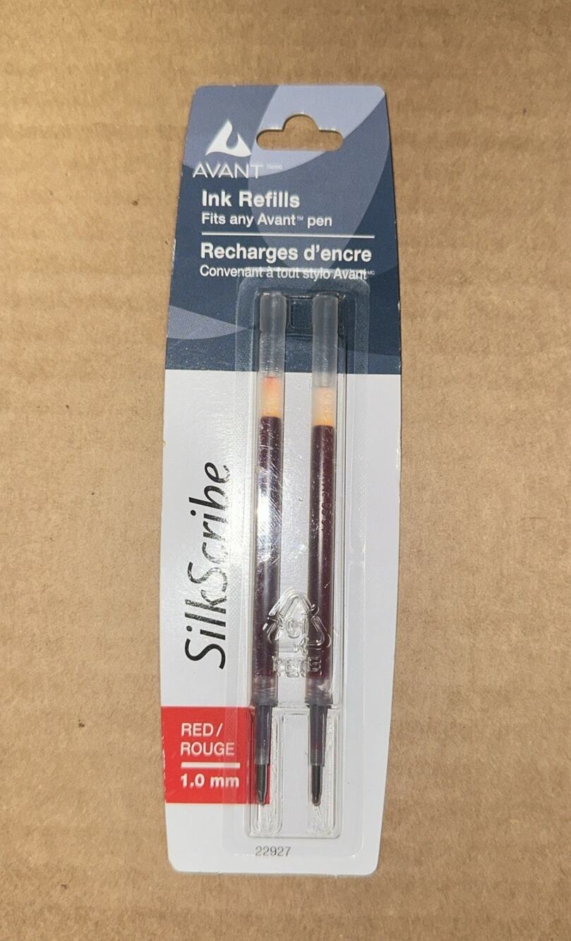 New RED Avant SilkScribe Ink Refills 1.0mm 22927 Avant Pro AvantStyle